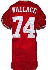 1991 Steve Wallace San Francisco 49ers Game-Used & Autographed Home Jersey