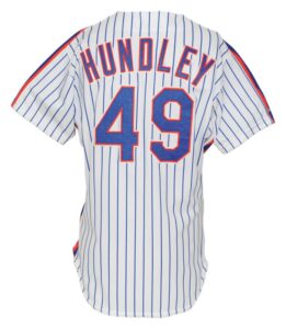 1991 Todd Hundley Rookie NY Mets Game-Used & Autographed Home Jersey