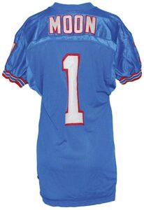 1991 Warren Moon Houston Oilers Game-Used Home Jersey