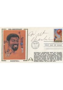 1991 Wilt Chamberlain Autographed First Day Cover