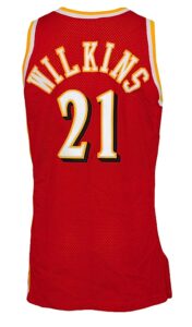 1992-1993 Dominique Wilkins Atlanta Hawks Game-Used Road Uniform