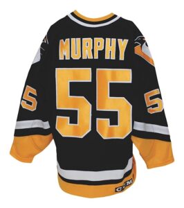 1992-1993 Larry Murphy Pittsburgh Penguins Game-Used Home Jersey