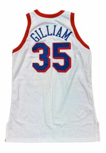 1992-93 Armen Gilliam Philadelphia 76ers Game-Used & Autographed Jersey