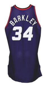 1992-93 Charles Barkley Phoenix Suns Game-Used Road Jersey 