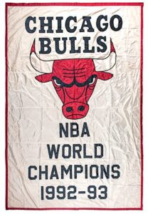 1992-93 Chicago Bulls NBA Championship Banner