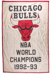 1992-93 Chicago Bulls NBA Championship Banner