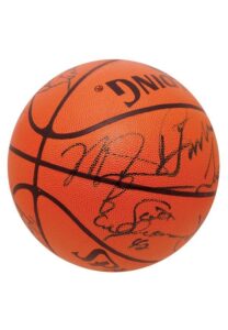 1992-93 Chicago Bulls Team-Signed Basketball