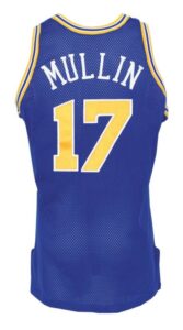 1992-93 Chris Mullin Golden State Warriors Game-Issued Road Jersey 