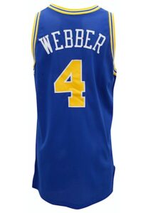 1992-93 Chris Webber Golden State Warriors Game-Used & Autographed Jersey 