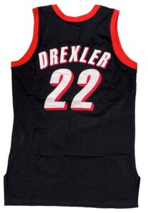 1992-93 Clyde Drexler Portland Trail Blazers Game-Used Road Jersey