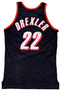 1992-93 Clyde Drexler Portland Trail Blazers Game-Used Road Jersey