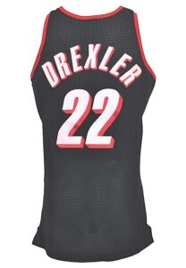 1992-93 Clyde Drexler Portland Trail Blazers Game-Used Road Jersey