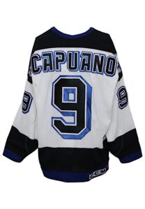 1992-93 Dave Capuano Tampa Bay Lightning Game-Used Home Jersey