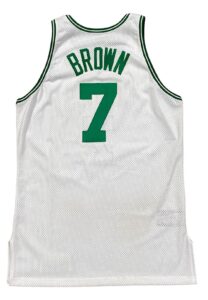 1992-93 Dee Brown Boston Celtics Game-Used Home Jersey