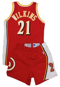 1992-93 Dominique Wilkins Atlanta Hawks Pro-Cut Uniform