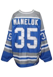 1992-93 George Maneluk Phoenix Roadrunners Game-Used Road Jersey