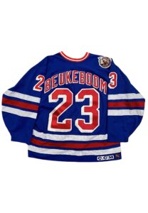 1992-93 Jeff Beukeboom NY Rangers Game-Used Jersey