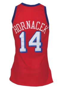 1992-93 Jeff Hornacek Philadelphia 76ers Game-Used Road Jersey 