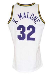 1992-93 Karl Malone Utah Jazz Game-Used Home Jersey