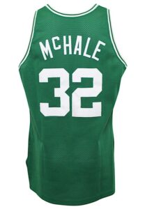 1992-93 Kevin McHale Boston Celtics Game-Used & Autographed Road Jersey