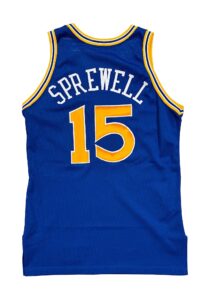 1992-93 Latrell Sprewell Golden State Warriors Game-Used Jersey