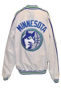 1992-93 Minnesota Timberwolves Worn Warm-Up Suit Attributed to Rookie Christian Laettner