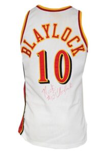 1992-93 Mookie Blaylock Atlanta Hawks Game-Used & Autographed Home Uniform