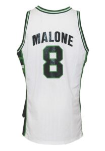 1992-93 Moses Malone Milwaukee Bucks Game-Used & Autographed Home Jersey