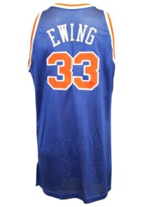 1992-93 Patrick Ewing New York Knicks Game-Used Road Jersey 