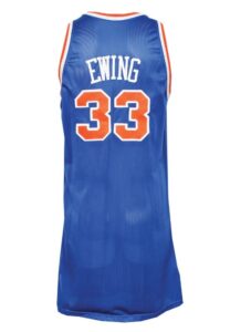 1992-93 Patrick Ewing NY Knicks Game-Used & Autographed Road Jersey