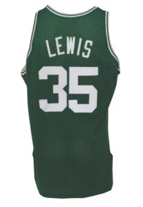 1992-93 Reggie Lewis Boston Celtics Game-Used Road Jersey 