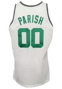 1992-93 Robert Parish Boston Celtics Game-Used & Autographed Home Jersey 