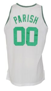 1992-93 Robert Parish Boston Celtics Game-Used & Autographed Home Jersey