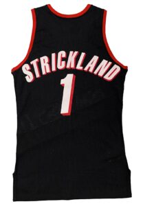 1992-93 Rod Strickland Portland Trail Blazers Game-Used Jersey