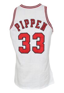 1992-93 Scottie Pippen Chicago Bulls Game-Used & Autographed Home Jersey