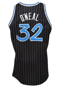 1992-93 Shaquille O’Neal Orlando Magic Rookie Game-Used Autographed & Inscribed “Rookie” Road Jersey (RoY Season)