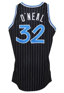 1992-93 Shaquille O’Neal Orlando Magic Rookie Game-Used & Autographed Road Jersey