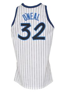 1992-93 Shaquille O’Neal Rookie Orlando Magic Game-Used Home Uniform