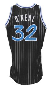 1992-93 Shaquille O’Neal Rookie Orlando Magic Game-Used Road Jersey (ROY Season)