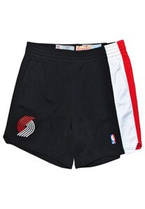 1992-94 Clyde Drexler & Kevin Duckworth Portland Trail Blazers Game-Used Road Shorts