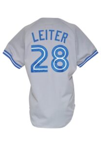 1992 Al Leiter Toronto Blue Jays Game-Used Road Jersey