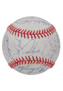 1992 American League All-Stars Signed Baseball