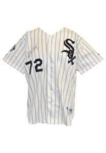 1992 Carlton Fisk Chicago White Sox Game-Used & Autographed Pinstripe Home Jersey