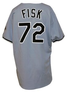 1992 Carlton Fisk Chicago White Sox Game-Used Road Jersey