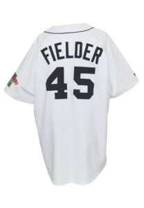 1992 Cecil Fielder Detroit Tigers Tour of Japan Game-Used & Autographed Home Jersey