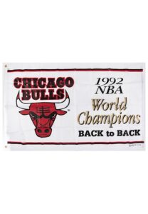 1992 Chicago Bulls “Back to Back World Champs” United Center Banner