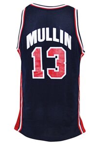 1992 Chris Mullin United States Olympics “Dream Team” Game-Used Blue Jersey