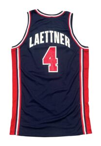 1992 Christian Laettner USA Olympics Basketball ‘Dream Team’ Game Jersey