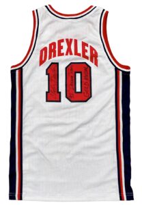 1992 Clyde Drexler United States Olympics “Dream Team” Signed Game Jersey