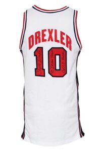 1992 Clyde Drexler USA Olympic Dream Team Game-Used & Autographed Road Jersey